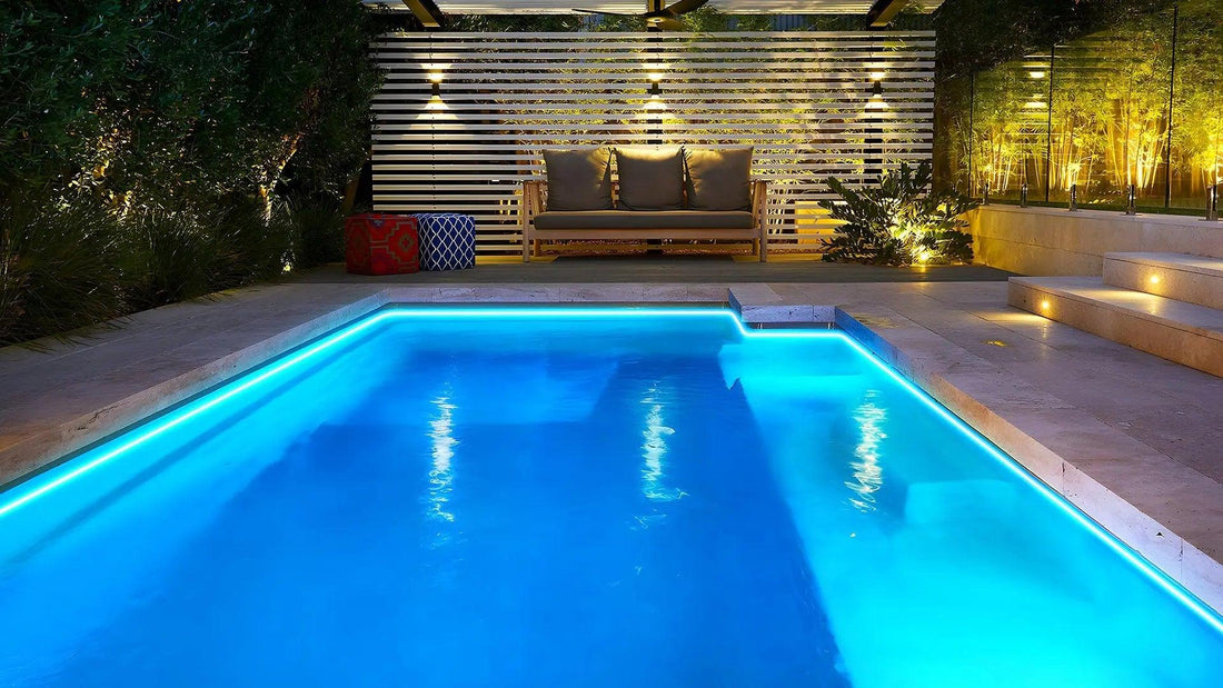 Your swimming pool needs colorful edge lights for decoration. PaneraLux