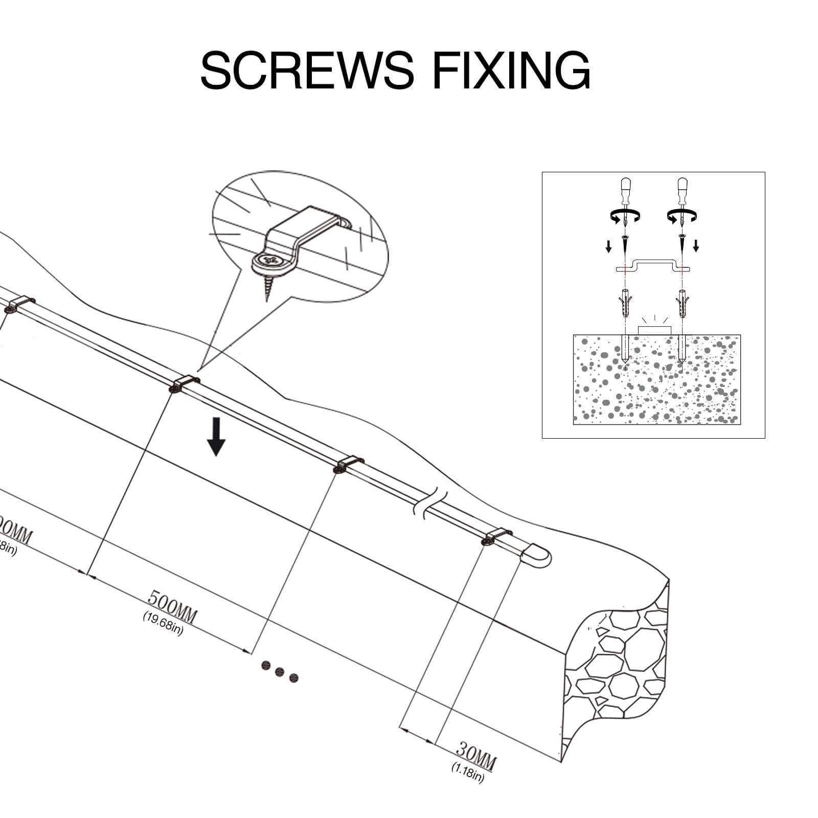 backyard house lights screws fixing effect picture