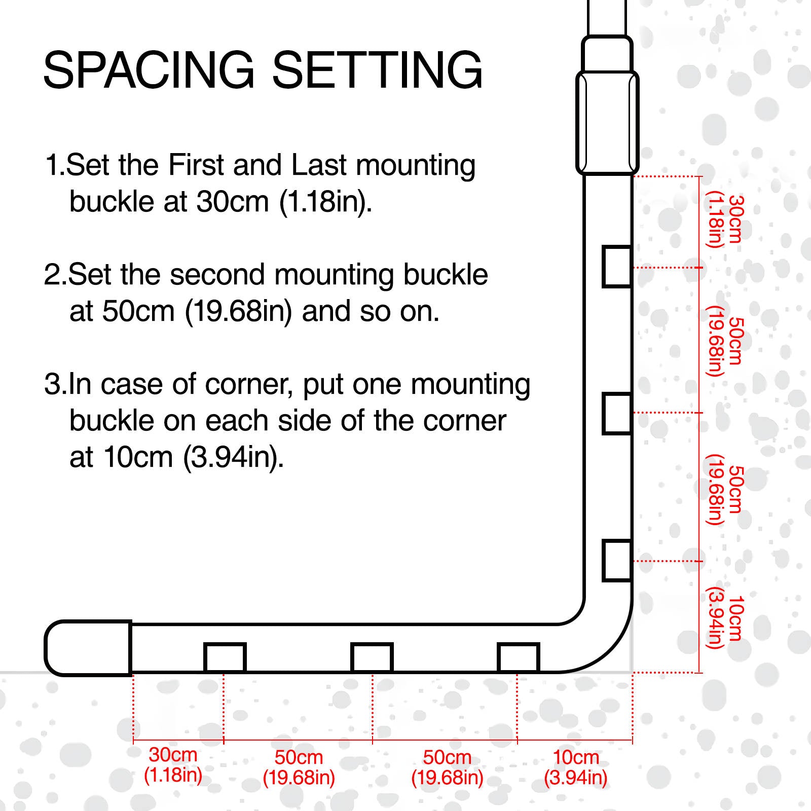 garden decorative lights spacing setting from PaneraLux