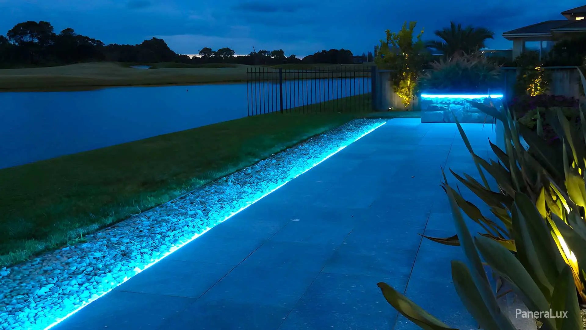 Multi-Color Lights for Poolside Ideas