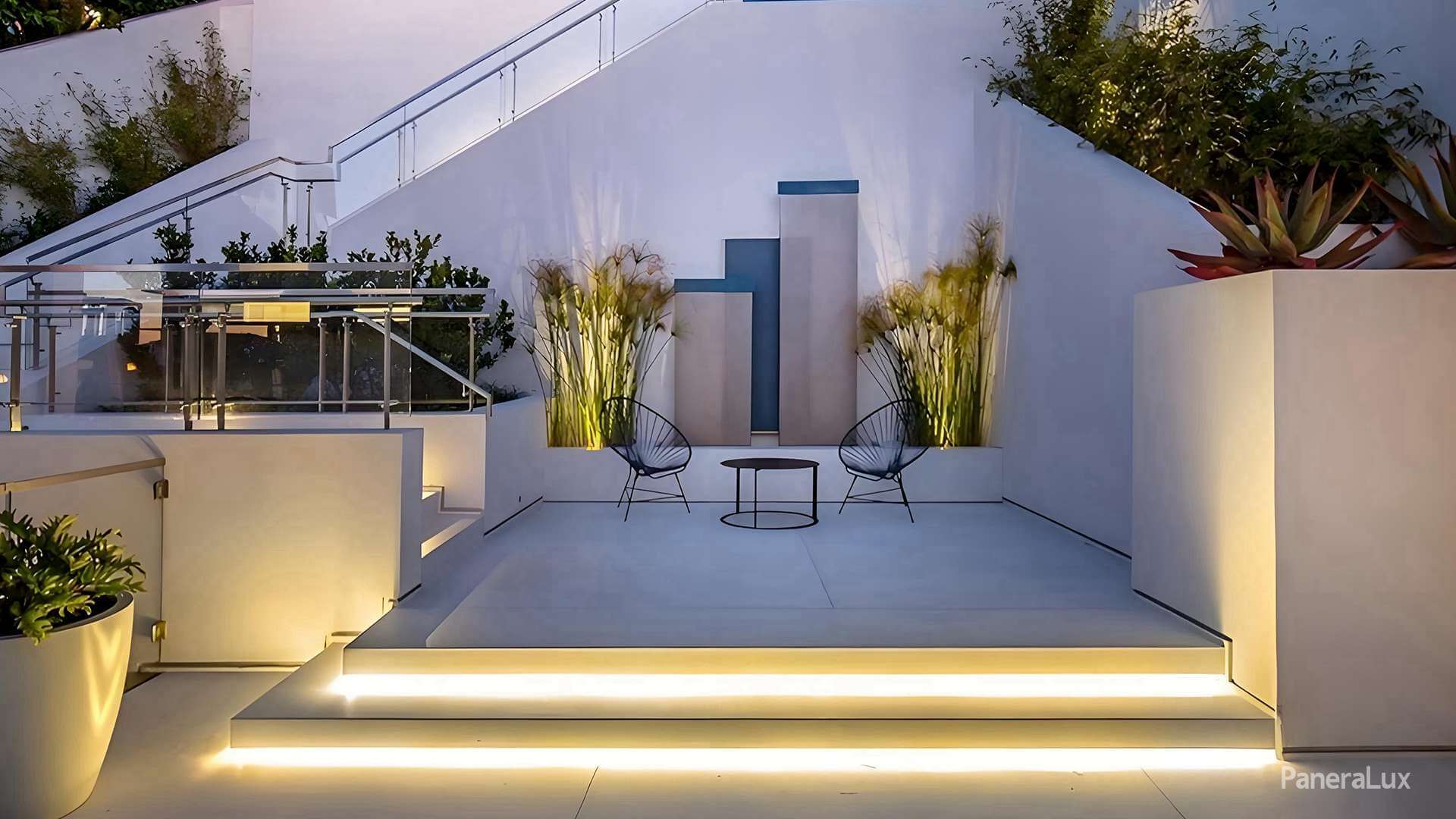 Outdoor Step Lights for Concrete from PaneraLux