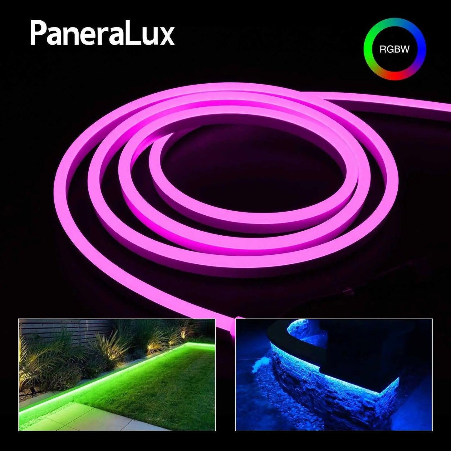 PaneraLux Colored Outdoor Edge Lights LED neon stirp light