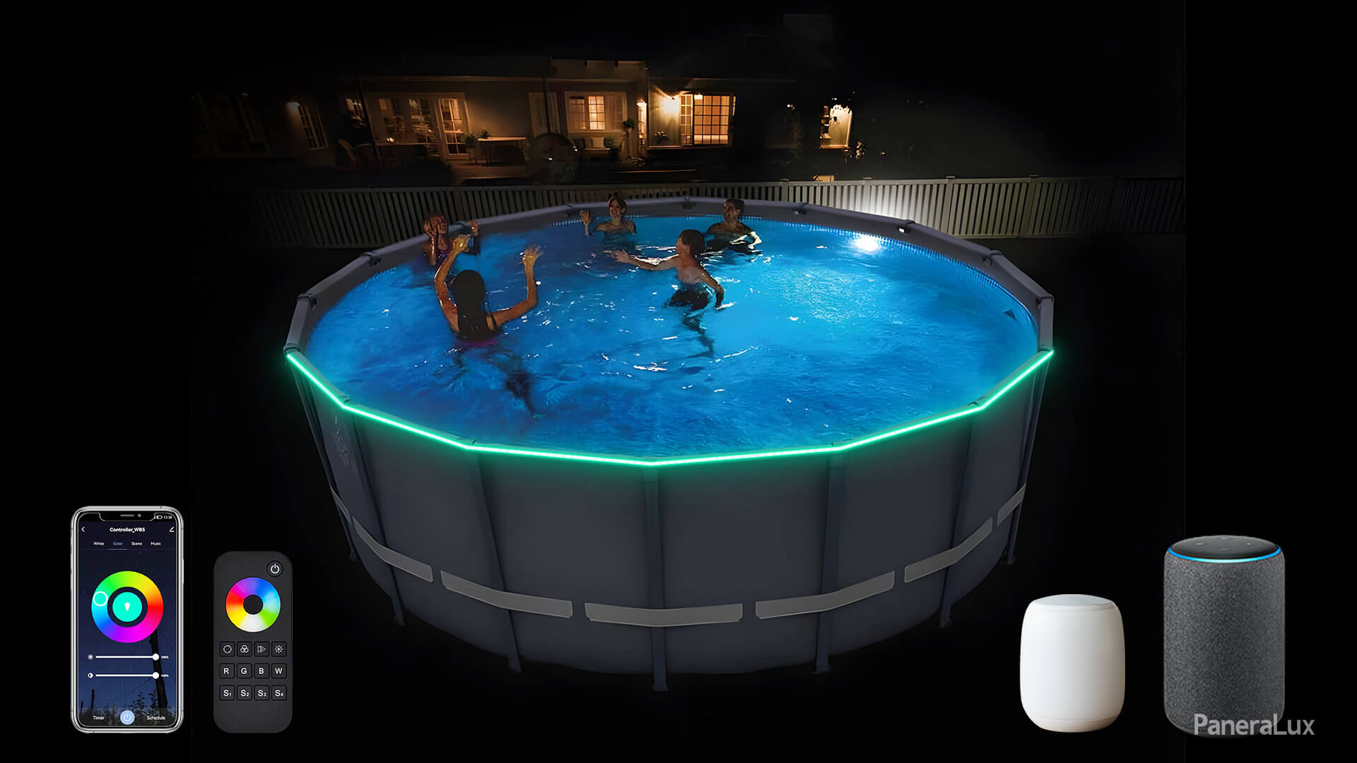 above ground swimming pool lights