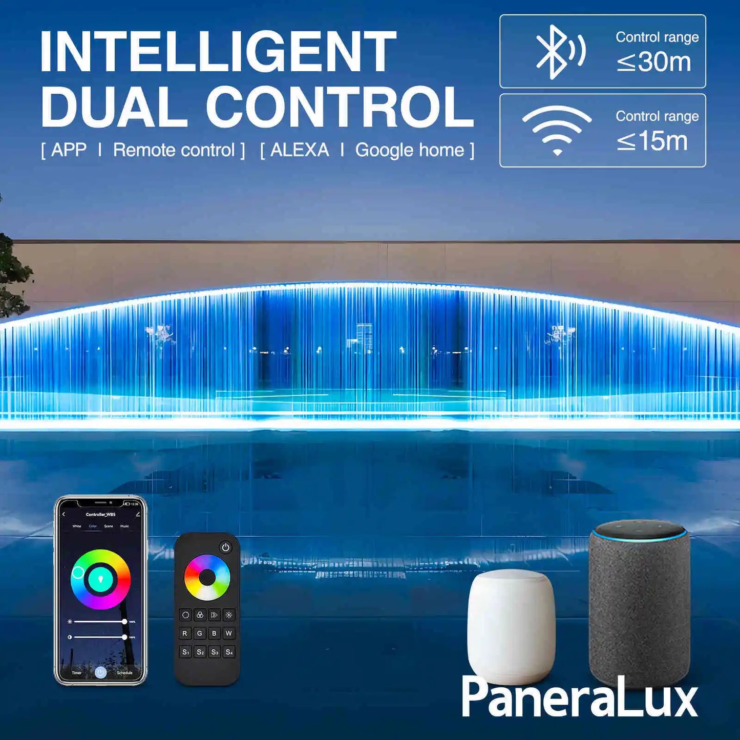 fountain light intelligent dual control