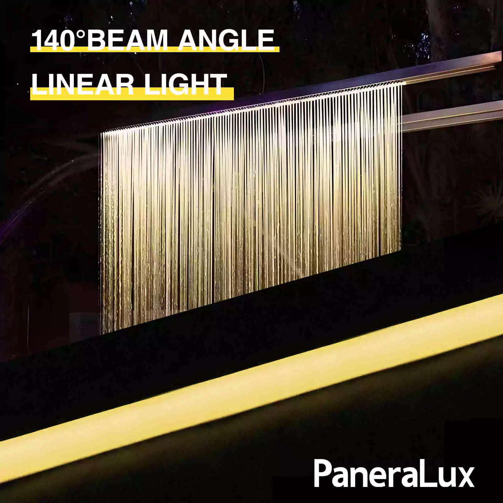 fountain light yellow 140°beam angle