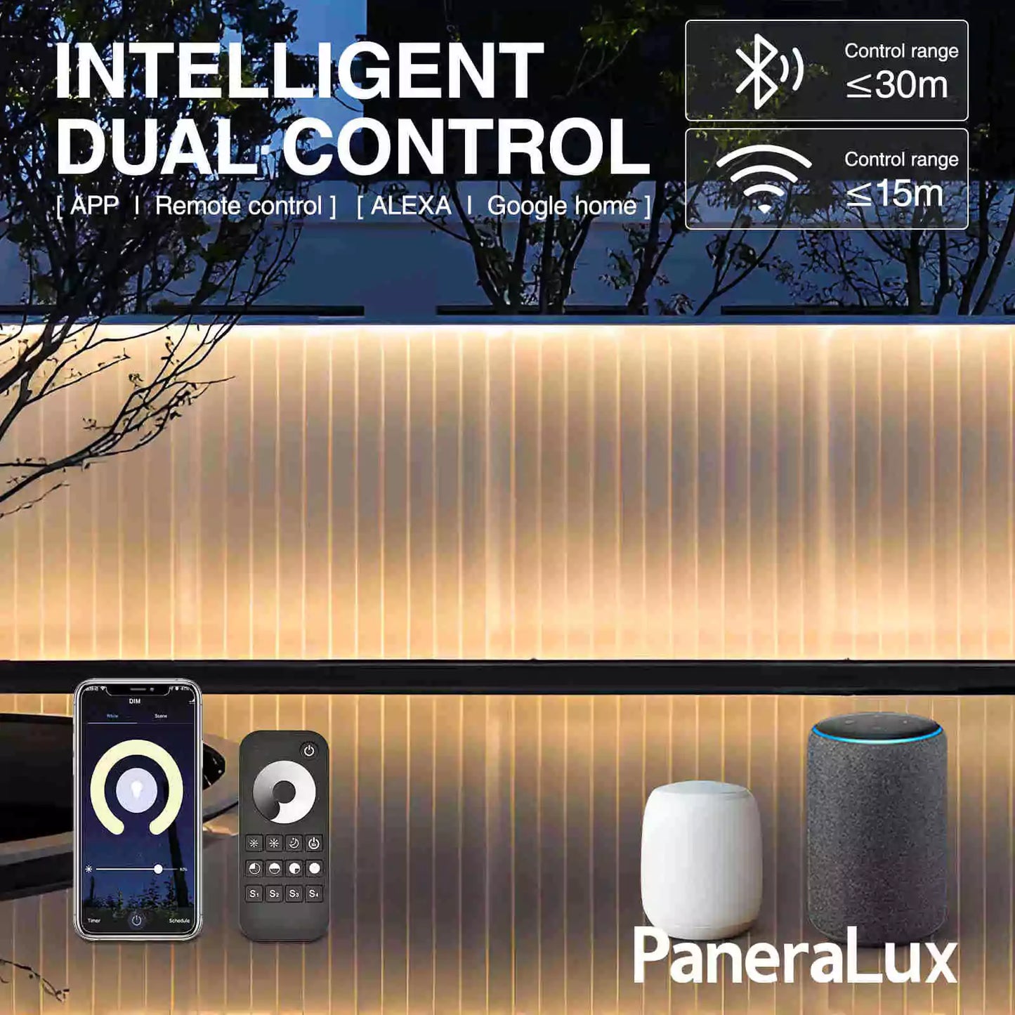 fountain light intelligent dual control
