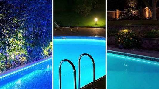 2024 Backyard Lighting Ideas with Pool | Pool Illumination | Underwater Pool Lights