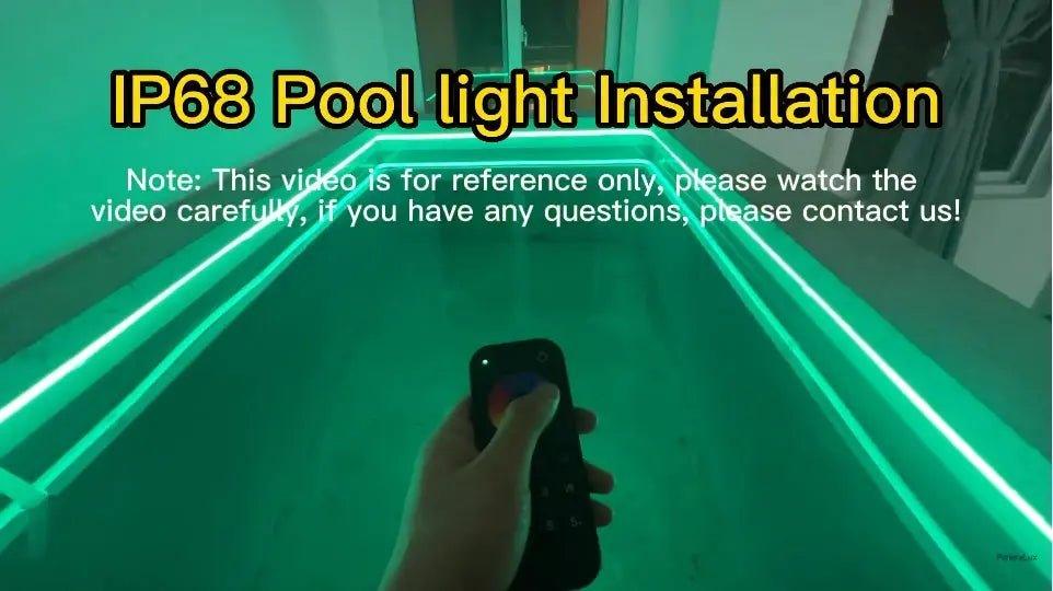 Multicolored Pool Light Emitting Video PaneraLux