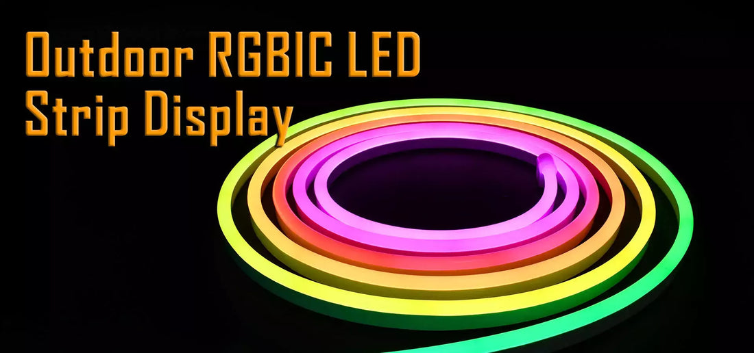 Outdoor RGBIC LED Strip Display