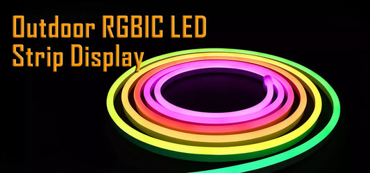 Outdoor RGBIC LED Strip Display