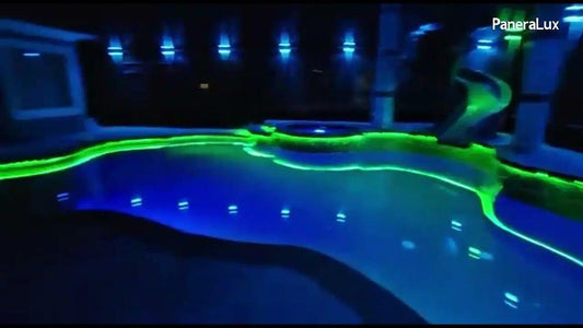 PaneraLux Pool Light Live View | LED Around The Pool | Three Sides Illumination In Dark