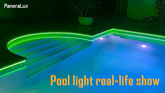 Pool led strip lights display