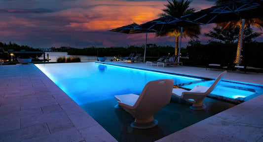 Lighting solutions for multi-curved pools