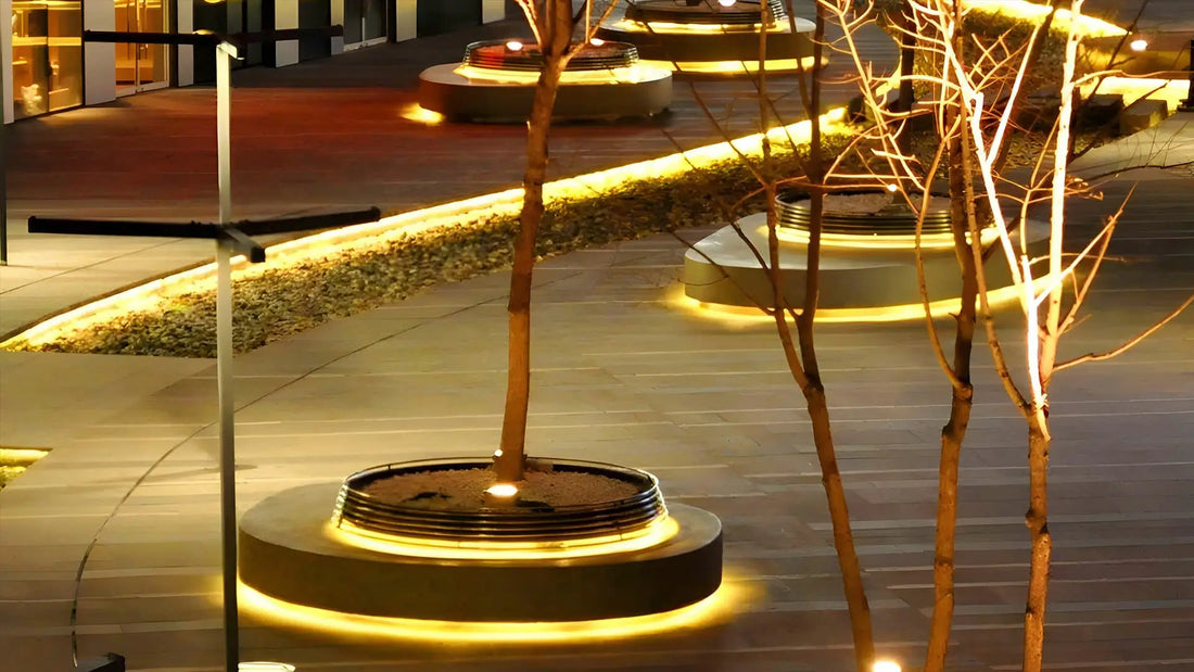 outdoor led strip lights ideas for gardens patios