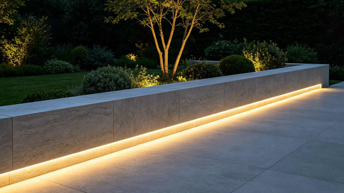 How to Light Outdoor Concrete, Wood, and Stone Stairs with Outdoor Step Lights and LED Strip Lights