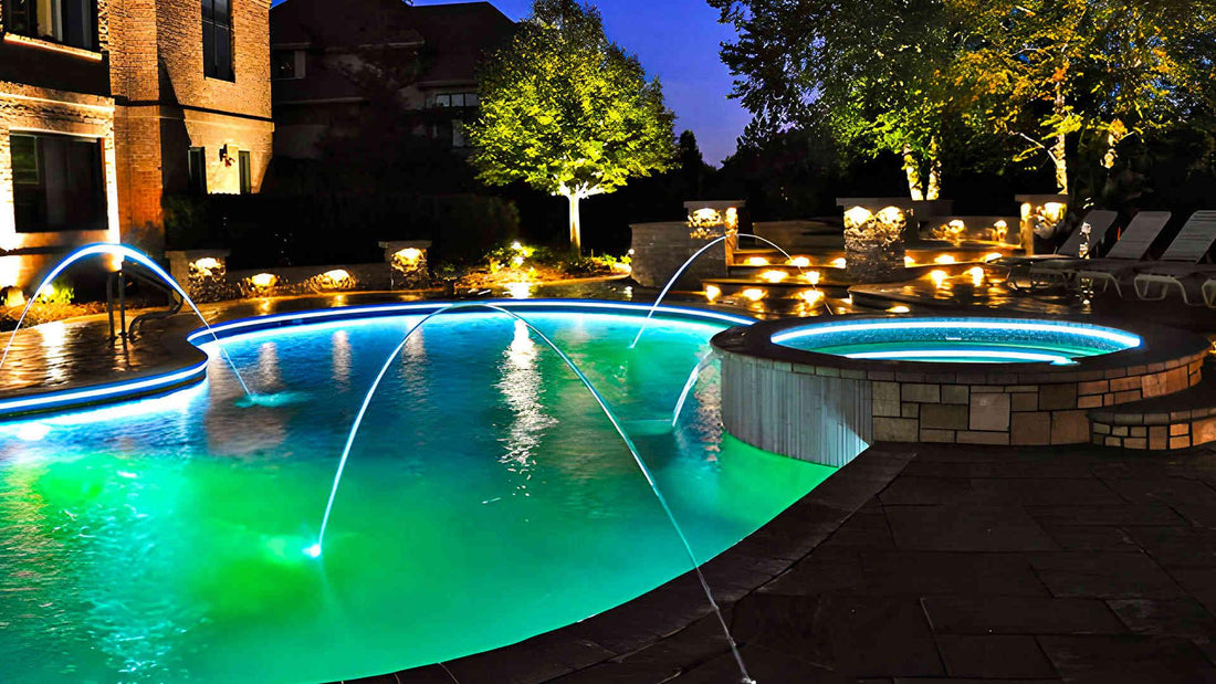 Swimming Pool Design with PaneraLux Low Voltage LED Perimeter Light