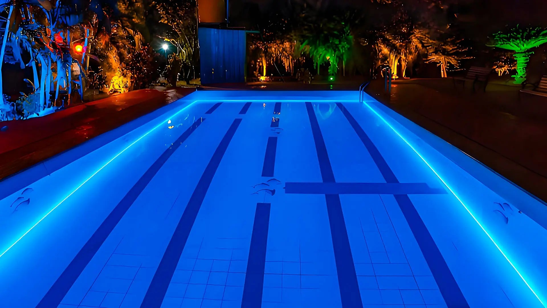Pool Module Backlit Smart Pool Lighting: 24/7 Color-Changing Resort Backyard – PaneraLux