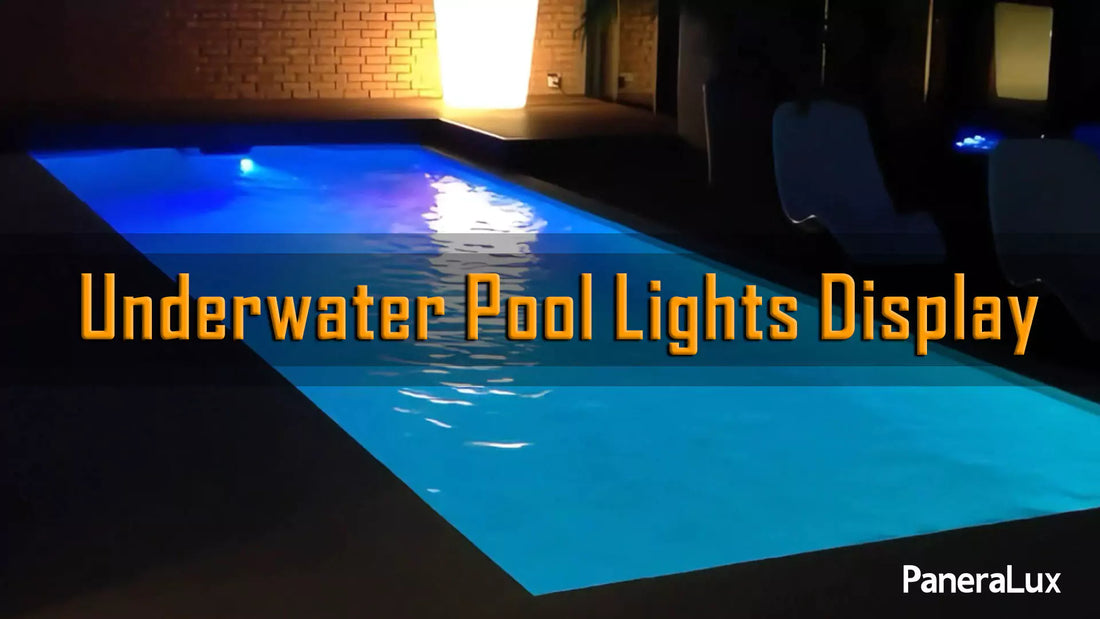 underwater pool lights display