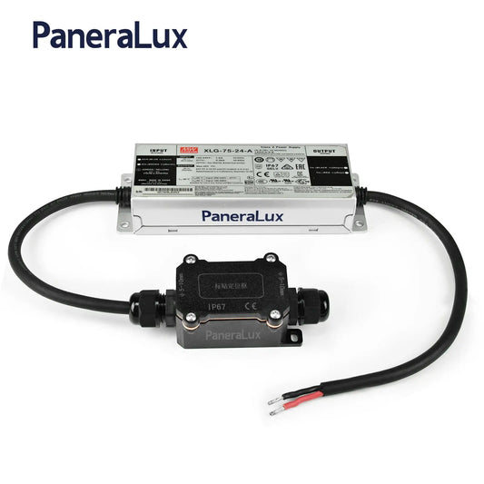 75 Watts PaneraLux lights power supply and waterproof box