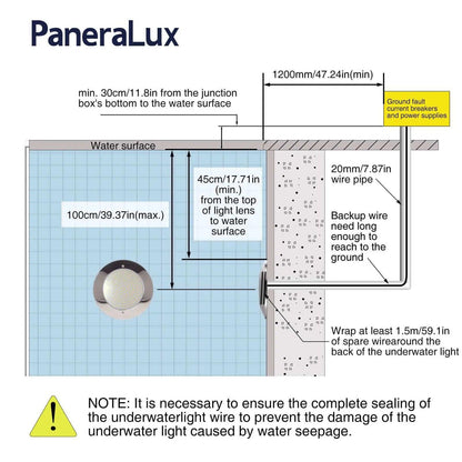 Connect Instruction for PaneraLux Underwater Pool Lights