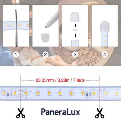 Cut and Reseal Tutorial of PaneraLux Sauna Light