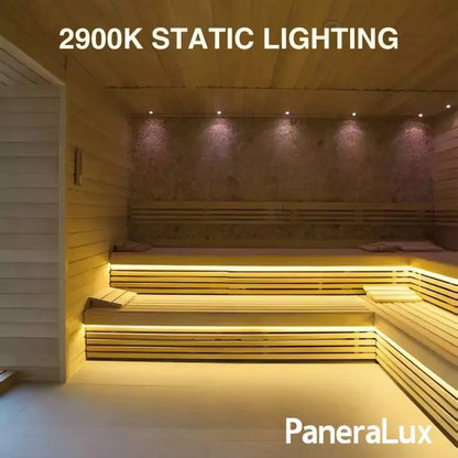 LED Sauna Light with 2900K Static White Lighting