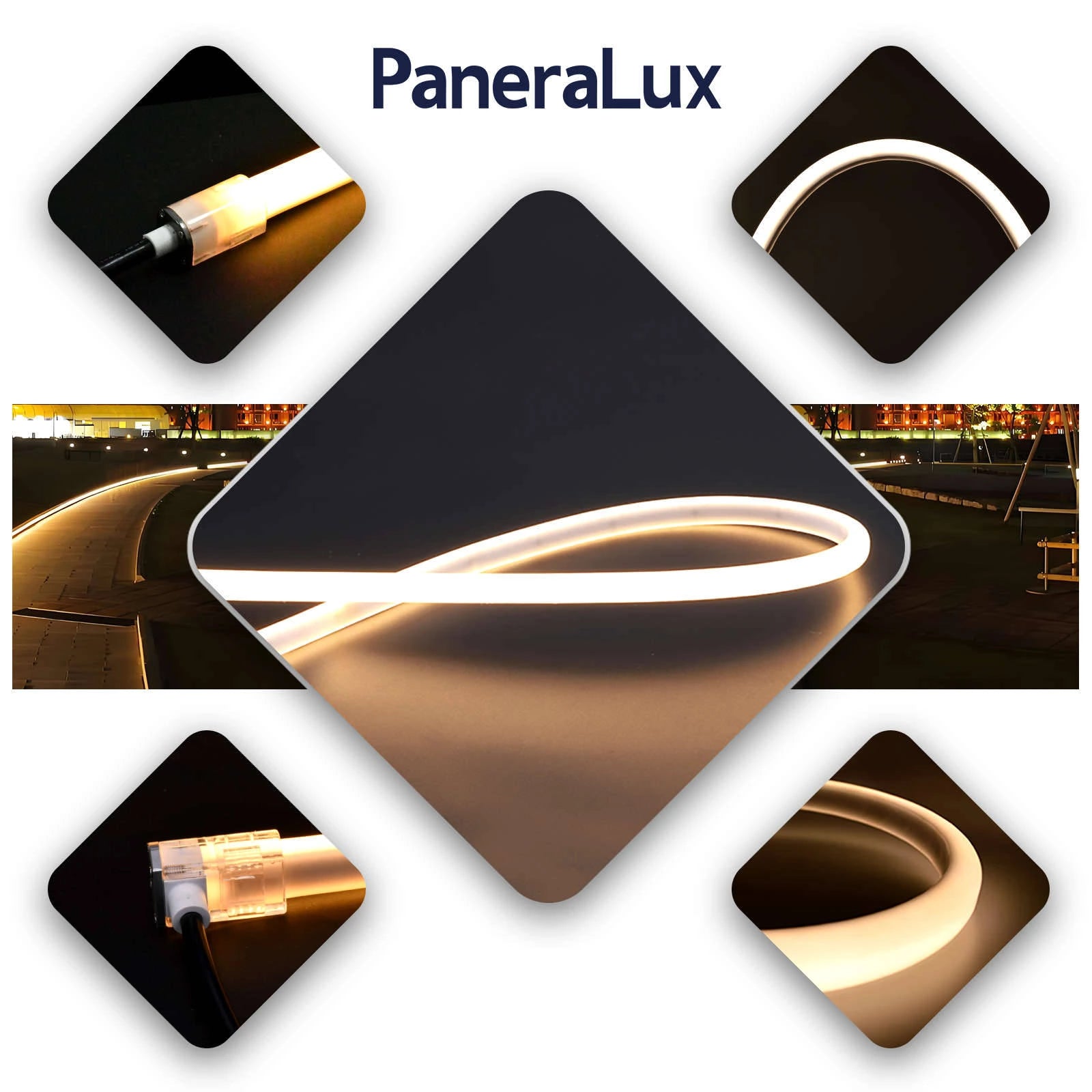 Paneralux garden decorative neon strip lights show